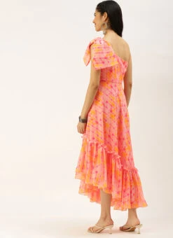 Multicoloured Digital Printed Dress After Six Wear -C Bazaar Shop Multicoloured Digital Printed Dress DRBS02208546 b