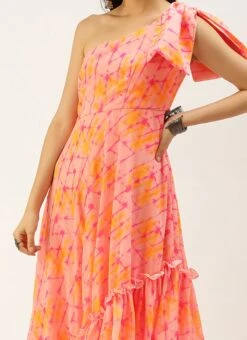 Multicoloured Digital Printed Dress After Six Wear