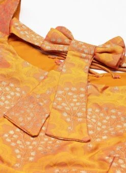 Mustard Kurta N Green Palazzo Set Wedding Wear -C Bazaar Shop Mustard Kurta N Green Palazzo Set KSBS02204747 rrc1