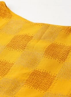 Mustard Printed Rayon Boat Neck Kurta Set After Six Wear 12 Mustard Printed Rayon Boat Neck Kurta Set After Six Wear -C Bazaar Shop Mustard Printed Rayon Boat Neck Kurta Set KSBS02009854 rrc1