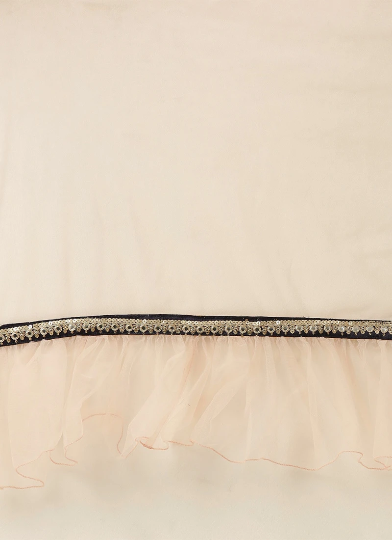 Dupatta From Navy Blue N Pink Embroidered Lehenga Set After Six Wear 8 Dupatta From Navy Blue N Pink Embroidered Lehenga Set After Six Wear - Image 8