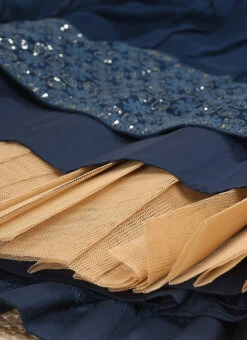 Navy Blue Pure Georgette Embroidered Work A Line Lehenga Choli Wedding Wear -C Bazaar Shop Navy Blue Pure Georgette Embroidered Work A Line Lehenga Choli GHSGCBA78 rrc3