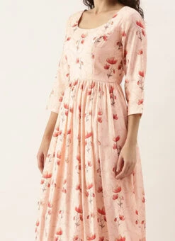 Off White Chanderi Modal Silk Dress After Six Wear