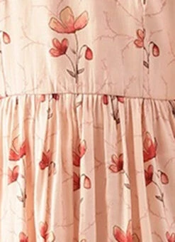 Off White Chanderi Modal Silk Dress After Six Wear -C Bazaar Shop Off White Chanderi Modal Silk Dress DRBS02111081 rrc2