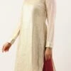Bottom From Off White Embroidered Asymmetrical Gharara Suit After Six Wear