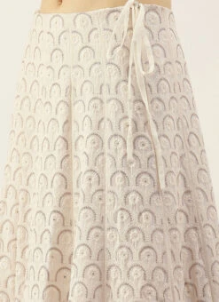 Off White Georgette Embroidered Kali Lehenga Festive Wear -C Bazaar Shop Off White Georgette Embroidered Kali Lehenga GHBS02104297 rrc2