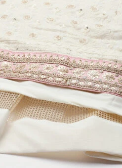 Off White Georgette Embroidered Kali Lehenga Festive Wear -C Bazaar Shop Off White Georgette Embroidered Kali Lehenga GHBS02104297 rrc4