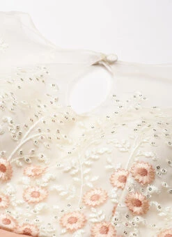 Top From Off White N Peach Embroidered Anarkali Suit After Six Wear -C Bazaar Shop Off white N Peach Embroidered Anarkali Suit SLBS02211071 rrc1