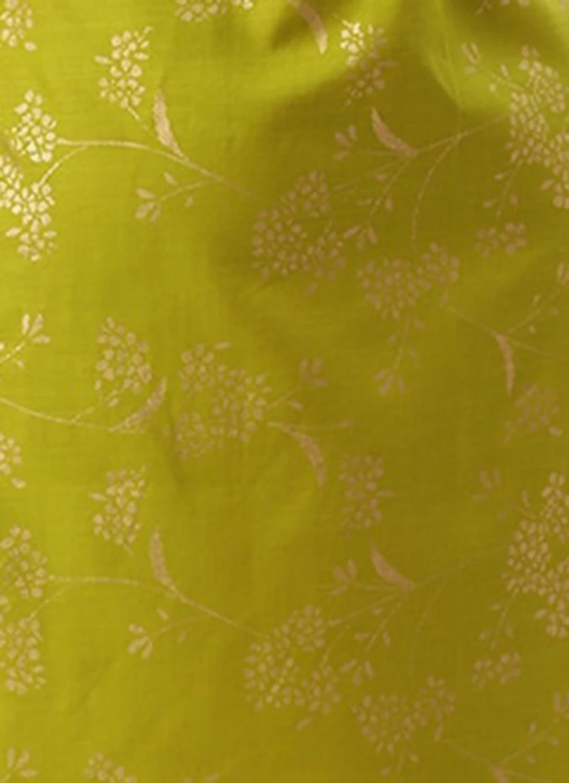 Olive Green Rayon Print Dress After Six Wear 8 Olive Green Rayon Print Dress After Six Wear - Image 8