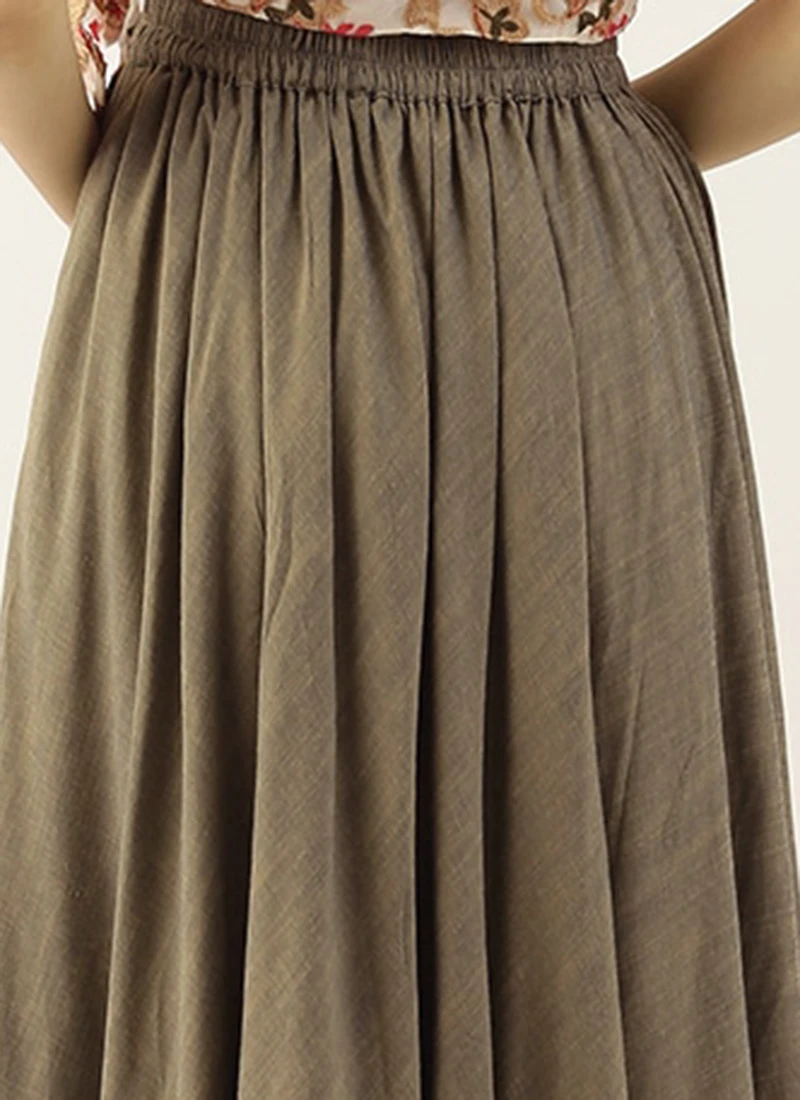Olive Green Viscose Skirt After Six Wear 6 Olive Green Viscose Skirt After Six Wear - Image 6