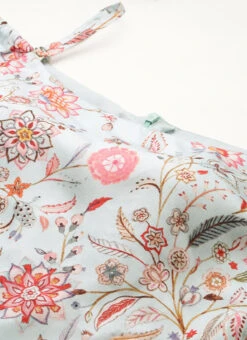 Bottom From Pale Blue Lily Art Silk Printed Gharara Set After Six Wear -C Bazaar Shop Pale Blue Lily Art Silk Printed Gharara Set SLBS02302281 rrc1