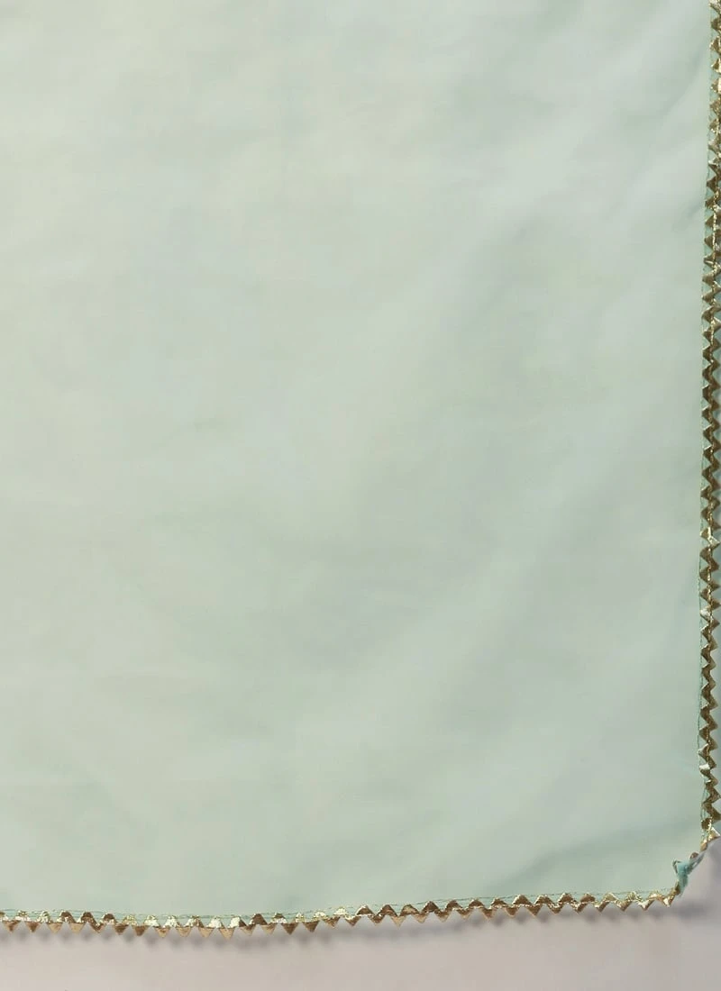 Top From Pale Blue N Mauve Art Silk Anarkali Suit Set After Six Wear 8 Top From Pale Blue N Mauve Art Silk Anarkali Suit Set After Six Wear - Image 8