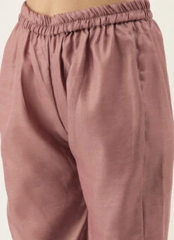 Pale Mauve Satin Boat Neck N Straight Pant Suit Festive Wear 13 Pale Mauve Satin Boat Neck N Straight Pant Suit Festive Wear -C Bazaar Shop Pale Mauve Satin Boat Neck N Straight Pant Suit KSBS02009865 rrc2