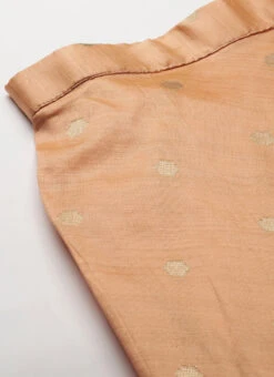 Skirt From Peach Art Silk Jacquard Co Ords Set After Six Wear -C Bazaar Shop Peach Art Silk Jacquard Co Ords Set IWBS02211099 rrc3