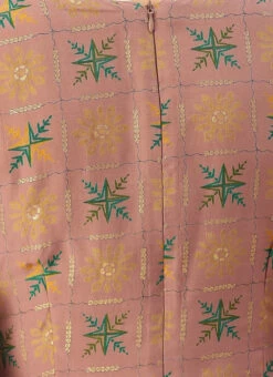 Peach Foil Print N Beige Straight Pant Suit Festive Wear -C Bazaar Shop Peach Foil Print N Beige Straight Pant Suit KSBS02111139 rrc3