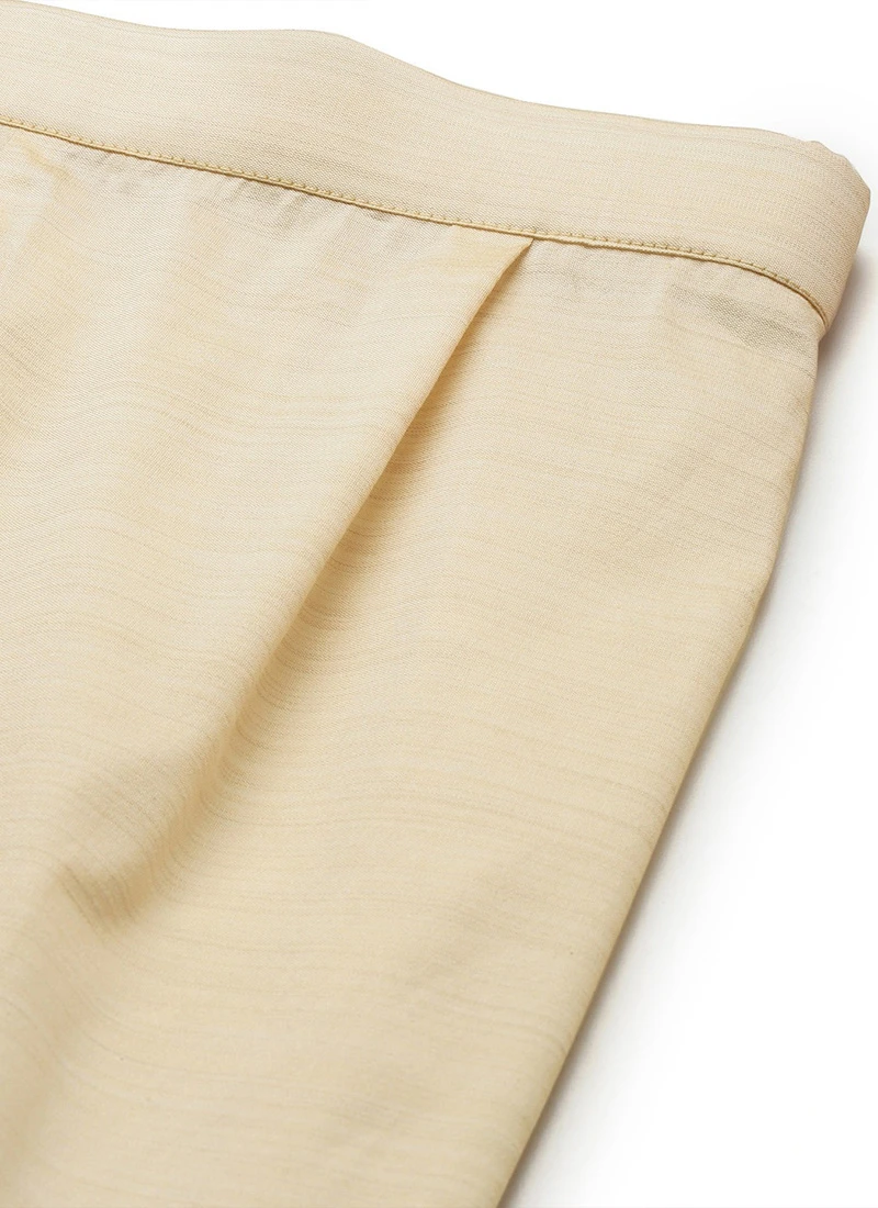 Peach Foil Printed Kurta N Straight Pant Set Festive Wear Work Wear 7 Peach Foil Printed Kurta N Straight Pant Set Festive Wear Work Wear - Image 7