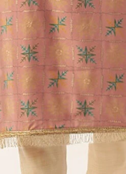 Peach Foil Printed Kurta N Straight Pant Set Festive Wear Work Wear 15 Peach Foil Printed Kurta N Straight Pant Set Festive Wear Work Wear -C Bazaar Shop Peach Foil Printed Kurta N Straight Pant Set KSBS02111148 rrc4