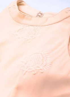 Peach Georgette Embroidered Dress Festive Wear -C Bazaar Shop Peach Georgette Embroidered Dress DRBS02308960 rrc1