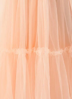 Peach Georgette Embroidered Dress Festive Wear -C Bazaar Shop Peach Georgette Embroidered Dress DRBS02308960 rrc3