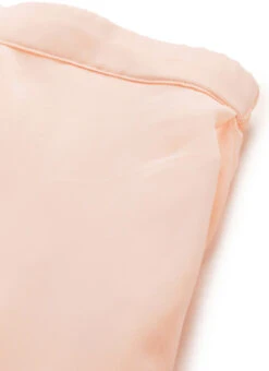 Peach Georgette Half Circular N Gathered Skirt Party Wear 12 Peach Georgette Half Circular N Gathered Skirt Party Wear -C Bazaar Shop Peach Georgette Half Circular N Gathered Skirt WBBS02306397 rrc1