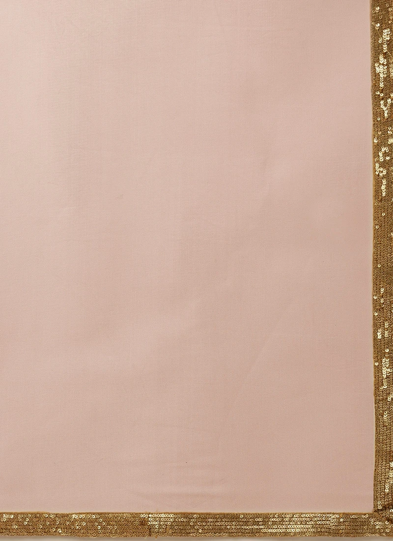 Peach Mirror Embroidered Lehenga Wedding Wear Festive Wear 7 Peach Mirror Embroidered Lehenga Wedding Wear Festive Wear - Image 7