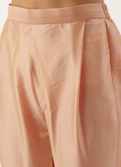 Peach N Green Straight Pant Kurta Set Festive Wear -C Bazaar Shop Peach N Green Straight Pant Kurta Set KSBS02101752 rrc3