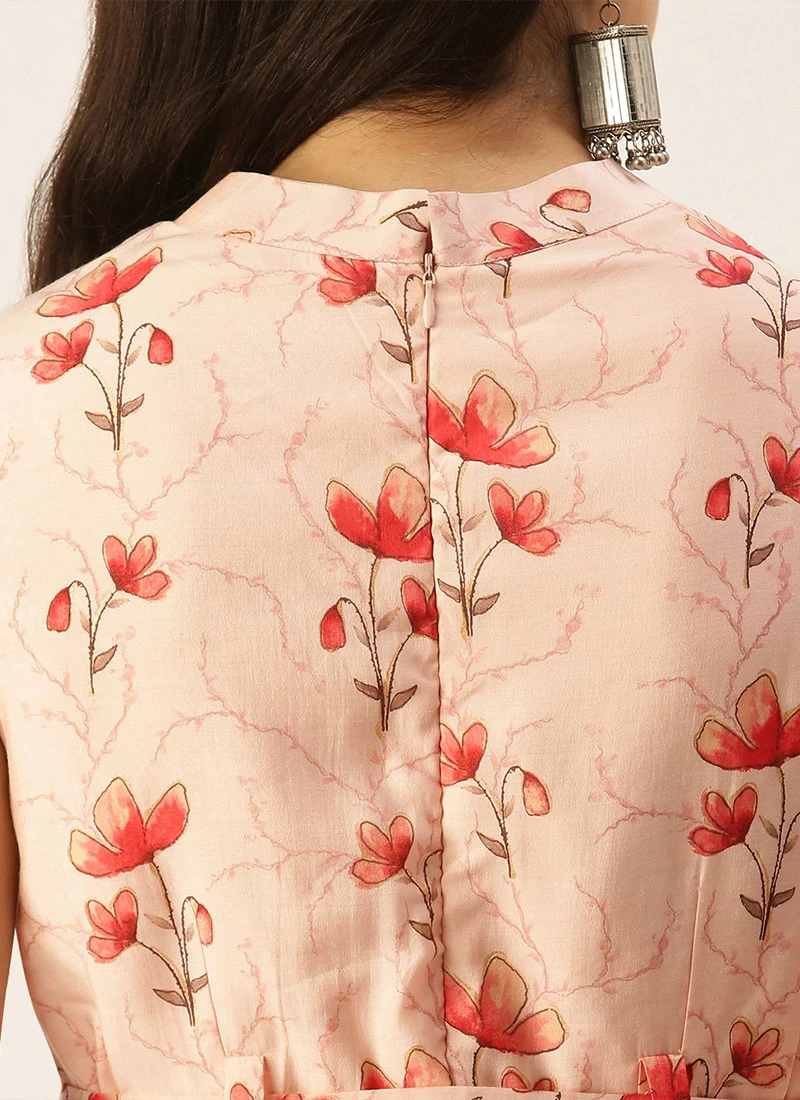 Peach N Off White Kurta Palazzo Set After Six Wear Festive Wear 6 Peach N Off White Kurta Palazzo Set After Six Wear Festive Wear - Image 6