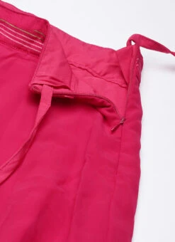 Skirt From Pink Art Silk Foil Printed Skirt Set After Six Wear -C Bazaar Shop Pink Art Silk Foil Printed Skirt Set IWBS02302304 rrc3