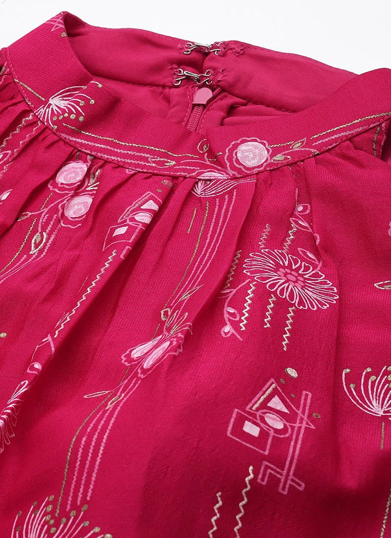 Bottom From Pink Art Silk Halter Neck Sharara Suit After Six Wear 5 Bottom From Pink Art Silk Halter Neck Sharara Suit After Six Wear - Image 5