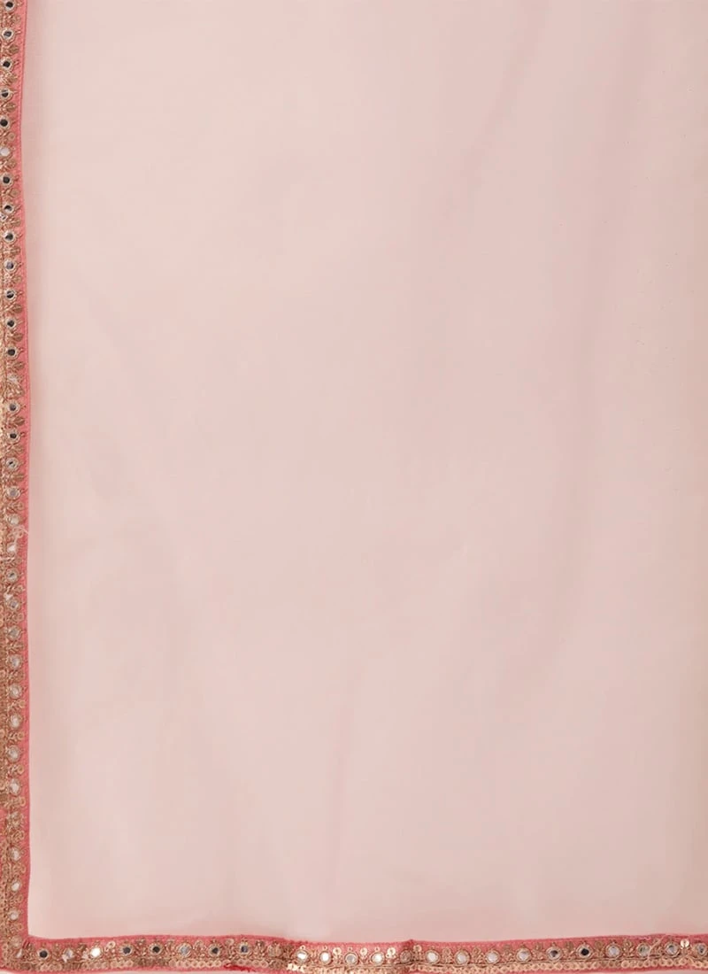 Pink Art Silk N White Net Embroidered Lehenga Festive Wear 8 Pink Art Silk N White Net Embroidered Lehenga Festive Wear - Image 8