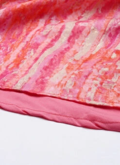 Pink Bell Sleeve Dress After Six Wear -C Bazaar Shop Pink Bell Sleeve Dress DRBS02105353 rrc4