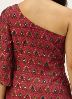 Pink Chanderi Art Silk Dress After Six Wear 13 Pink Chanderi Art Silk Dress After Six Wear -C Bazaar Shop Pink Chanderi Art Silk Dress DRBS02206247 rrc2