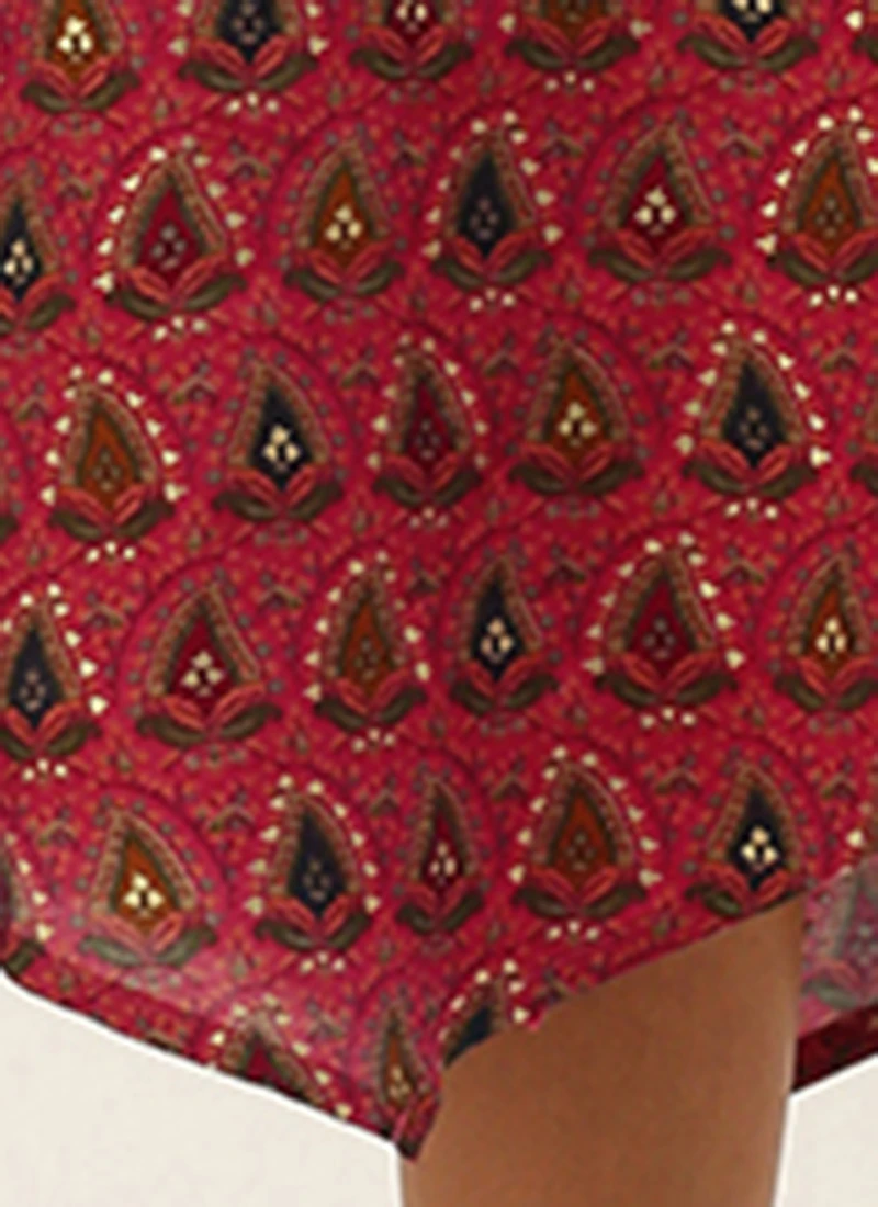 Pink Chanderi Art Silk Dress After Six Wear 8 Pink Chanderi Art Silk Dress After Six Wear - Image 8