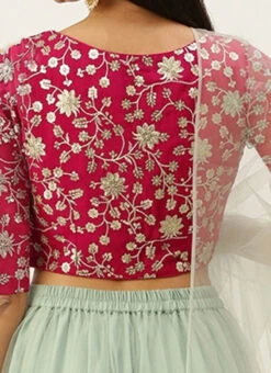 Pink Chinon Embroidered Lehenga Festive Wear -C Bazaar Shop Pink Chinon Embroidered Lehenga GHBS02309029 rrc2