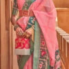 Pink Color Printed Patola Silk Saree Festive Wear
