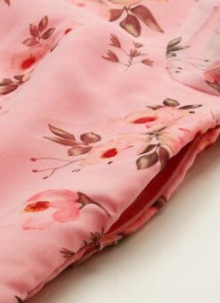 Pink Digital Printed Organza Knee Length Dress After Six Wear 12 Pink Digital Printed Organza Knee Length Dress After Six Wear -C Bazaar Shop Pink Digital Printed Organza Knee Length Dress DRBS02109755 rrc2