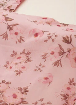 Pink Digital Printed Organza Kurta Set Festive Wear -C Bazaar Shop Pink Digital Printed Organza Kurta Set KSBS02109740 rrc1