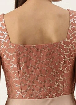 Pink Embroidered Georgette Layered Gown Festive Wear 13 Pink Embroidered Georgette Layered Gown Festive Wear -C Bazaar Shop Pink Embroidered Georgette Layered Gown IWBS02110017 rrc2