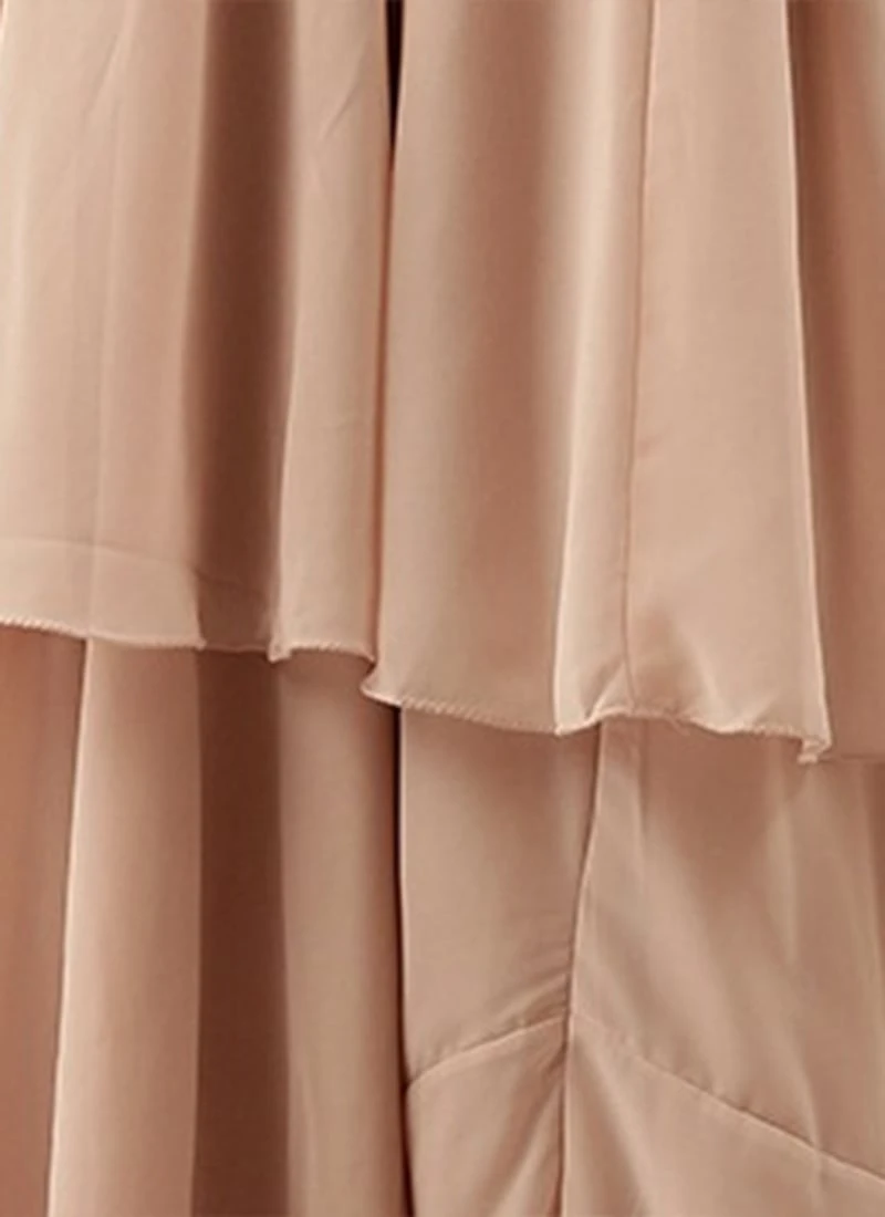 Pink Embroidered Georgette Layered Gown Festive Wear 7 Pink Embroidered Georgette Layered Gown Festive Wear - Image 7