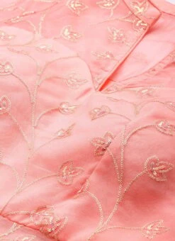 Top From Pink Embroidered Oragnza Palazzo Suit After Six Wear 12 Top From Pink Embroidered Oragnza Palazzo Suit After Six Wear -C Bazaar Shop Pink Embroidered Oragnza Palazzo Suit SLBS02306362 rrc1 1