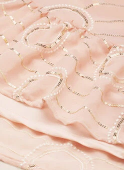 Pink Embroidered Pentagon Neck Style Gown Party Wear 14 Pink Embroidered Pentagon Neck Style Gown Party Wear -C Bazaar Shop Pink Embroidered Pentagon Neck Style Gown IWBS02111135 rrc3