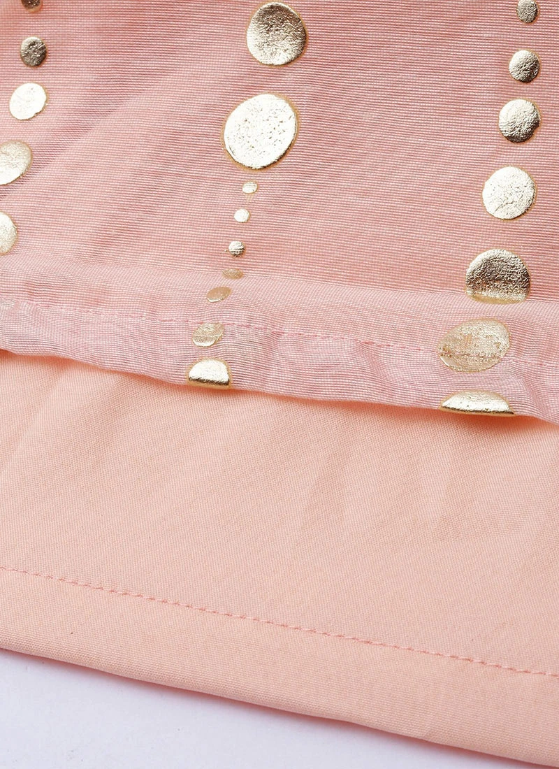 Pink Foil Calf Length Kurta Set After Six Wear 7 Pink Foil Calf Length Kurta Set After Six Wear - Image 7