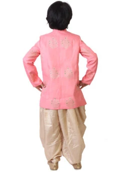 Pink Foil Printed Indo Western Sherwani Set -C Bazaar Shop Pink Foil Printed Indo Western Sherwani Set KDBSHBS02007324 b