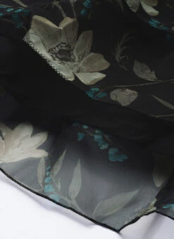 Pink Foil Printed Organza Maxi Dress Festive Wear -C Bazaar Shop Pink Foil Printed organza Maxi Dress DRBS02208513 rrc4