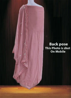 Pink Georgette Embroidered Anarkali Suit Party Wear -C Bazaar Shop Pink Georgette Embroidered Anarkali Suit SLSAK102 b