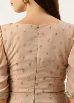 Bottom From Pink Georgette Embroidered Palazzo Suit After Six Wear -C Bazaar Shop Pink Georgette Embroidered Palazzo Suit SLBS02210989 rrc2 2