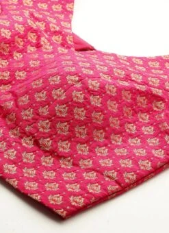 Pink Jacquard Art Silk Keyhole Style Blouse Festive Wear -C Bazaar Shop Pink Jacquard Art Silk Keyhole Style Blouse BLBS02305205 rrc1
