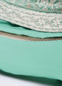 Pink N Green Embroidered Kali Lehenga Wedding Wear -C Bazaar Shop Pink N Green Embroidered Kali Lehenga GHBS02006246 rrc3