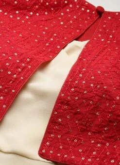 Pink N Light Green Embroidered Jacket Style Gown Festive Wear -C Bazaar Shop Pink N Light Green Embroidered Jacket Style Gown IWBS02301769 rrc1