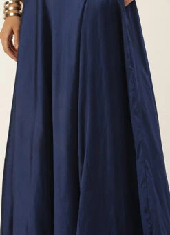 Pink N Skipper Blue Taffeta Skirt Festive Wear